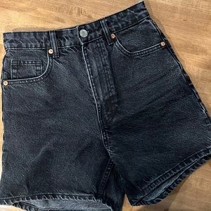 Zara Black denim shorts